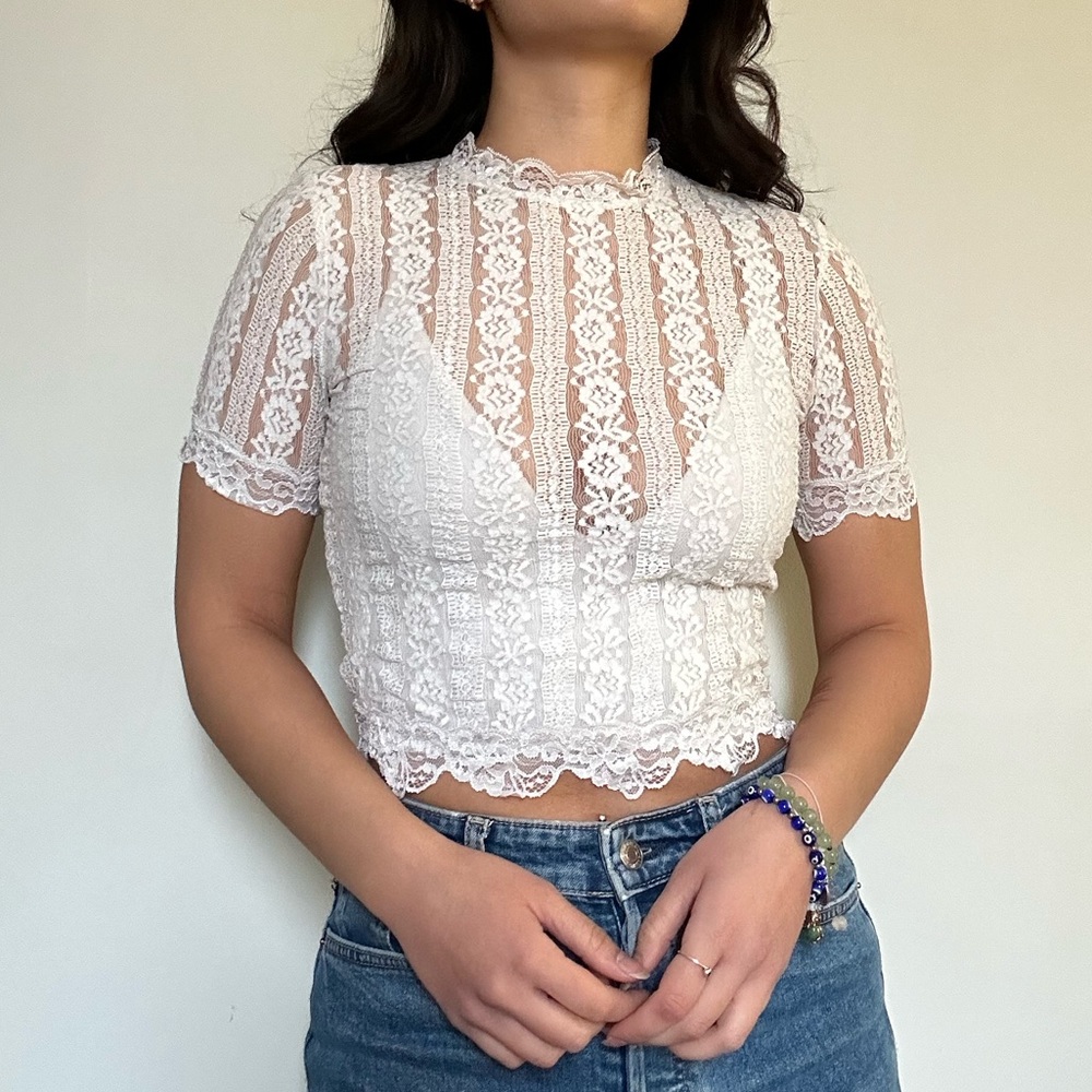White Lace Top w/out Tank